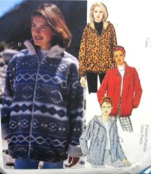 9085  MCCALLS 3 SEASON ZIP JACKET HOOD OR NOT PATTERN XS-M ,L-XL